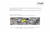 ESTUDIO DE IMPACTO ARQUEOLÓGICO quinto informe INFORME ...