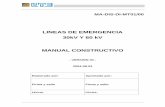 LINEAS DE EMERGENCIA 30kV Y 60 kV MANUAL CONSTRUCTIVO