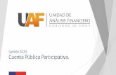 La Unidad de Análisis Financiero (UAF) presenta su Cuenta ...