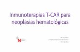 Inmunoterapias T-CAR para neoplasias hematológicas
