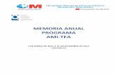 MEMORIA ANUAL PROGRAMA AMI-TEA - Autismo Madrid