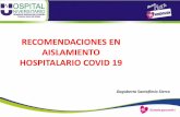 RECOMENDACIONES EN AISLAMIENTO - Hospital Universitario de ...