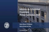 Informe de Estabilidad Financiera Primer Semestre 2019