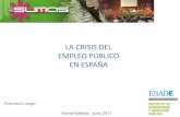 LA CRISIS DEL EMPLEO PÚBLICO EN ESPAÑA