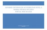Informe criterios de accesibilidad Nivel A Norma Técnica ...