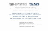 LA DIRECTIVA 2014/24/UE SOBRE CONTRATACIÓN PÚBLICA ...