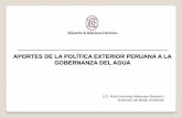 APORTES DE LA POLÍTICA EXTERIOR PERUANA A LA …