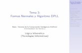 Tema 3: Formas Normales y Algoritmo DPLL