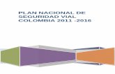 PLAN NACIONAL DE SEGURIDAD VIAL COLOMBIA 2011 -2016