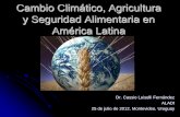Cambio Climático, Agricultura y Seguridad Alimentaria en ...
