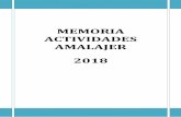 MEMORIA ACTIVIDADES AMALAJER 2018