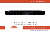 AC 2120 / USB / FM AC 2240 / USB / FM - Audiovias