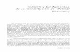 Génesis y fundamentos de la Constitución de Weimar