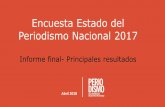 Encuesta Estado del Periodismo Nacional 2017