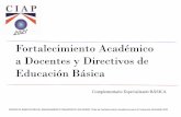 Fortalecimiento Académico a Docentes y Directivos de ...