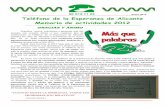 Teléfono de la Esperanza de Alicante Memoria de ...