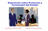 Exposición sobre Protocolo y Ceremonial del Estado