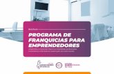 Brochure PROGRAMA DE FRANQUICIAS PARA EMPRENDEDORES