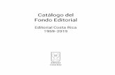 Catálogo del Fondo Editorial
