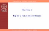 Práctica 2 Tipos y funciones básicas