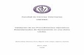 Facultad de Ciencias Veterinarias -UNCPBA- Validación de ...