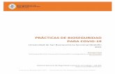 PRÁCTICAS DE BIOSEGURIDAD PARA COVID-19