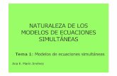 Naturaleza de los modelos de ecuaciones simultáneas.ppt ...