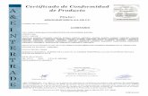 Certificado de Conformidad Certificado: A de ... - Argos