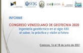 INFORME CONGRESO VENEZOLANO DE GEOTECNIA 2020