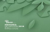 MEMORIA DE GESTIÓN 2018 - mude.org.do
