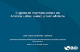 El gasto de inversión pública en América Latina: cuánto y ...