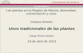 Aula de Mayores Las plantas en la Región de Murcia ...