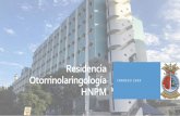 Residencia Otorrinolaringología HNPM
