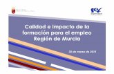 Calidad e impacto de la formación para el empleo Región de ...