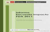 Informe Encuesta Impacto PDA 2011 - pdf.usaid.gov