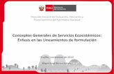Conceptos Generales de Servicios Ecosistémicos: Énfasis en ...