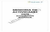MEMORIA DE ACTIVIDADES 2019 - Autrade