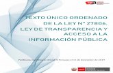 TEXTO ÚNICO ORDENADO DE LA LEY Nº 27806, LEY DE ...