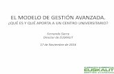 EL MODELO DE GESTIÓN AVANZADA.