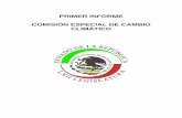 PRIMER INFORME COMISIÓN ESPECIAL DE CAMBIO CLIMÁTICO