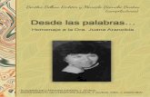 Homenaje a la Dra. Juana Arancibia
