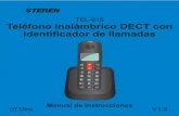 TEL-615 Teléfono inalámbrico DECT con identificador de ...
