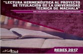 Lectura Hermenéutica al Proyecto - Repositorio Digital de ...