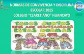 CONVIVENCIA Y DISCIPLINA ESCOLAR 2014