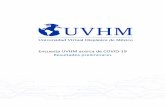 Encuesta UVHM acerca de COVID Resultados