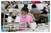Nicaragua – Faire Jobs für Näherinnen