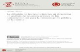 Mantilla, Jimena La difusión de las neurociencias en ...