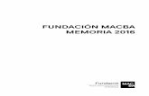 FUNDACIÓN MACBA MEMORIA 2016 - fundaciomacba.es