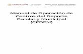 Manual de Operación de Centros del Deporte Escolar y ...