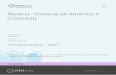 Materia: Historia de América II (Colonial)